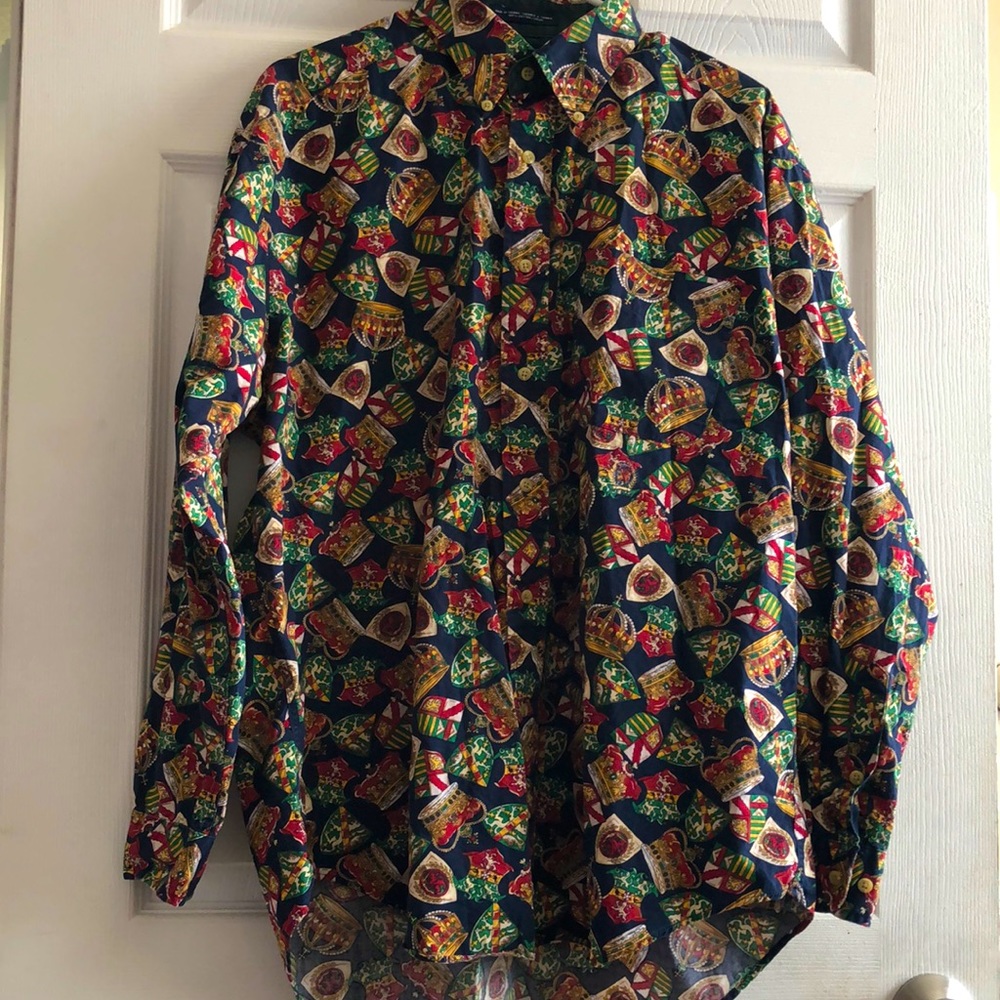 Tommy Hilfiger Mens Large Dress Long sleeve Shirt